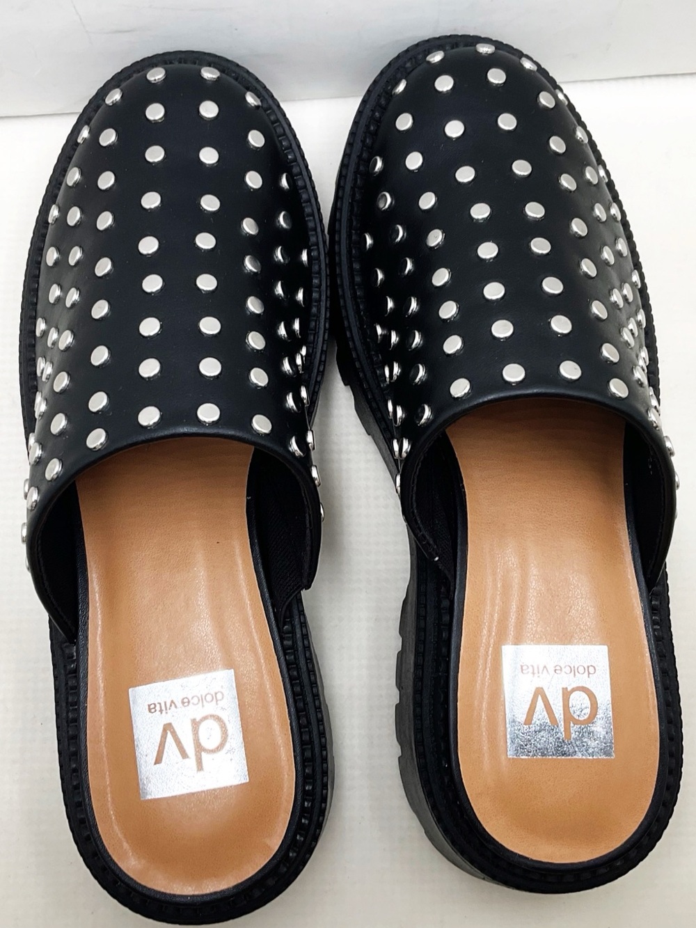 {DV By Dolce} Vita Lexy Black Studded Platform Clogs - Picture 7 of 14